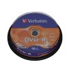 DVD-R Verbatim 4.7 GB - 16x, 10ks-cake (DVDVER00070B)