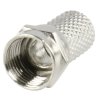 F-Konektor 7.0 mm Zástrčka Kov Stříbrná