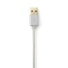 Synchronizační a nabíjecí kabel | Apple Lightning 8-pin Zástrčka - USB A Zástrčka | 3 m | Hliník