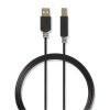 Nedis CCBW60100AT30 propojovací kabel zástrčka USB 2.0 A - zástrčka USB 2.0 B, 3 m