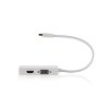Kabel s Multi Adaptérem Mini DisplayPort | Mini DisplayPort Zástrčka - VGA Zásuvka + DVI-D 24+1-Pin Zásuvka + HDMI™ výstup | 0,2 m | Bílá barva