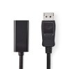 Nedis propojovací kabel zástrčka DisplayPort – zásuvka HDMI™, 0.2 m, černá (CCGB37150BK02)