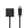 Nedis propojovací kabel zástrčka DisplayPort – zásuvka DVI-D 24+1 pin, 0.2 m, černá (CCGB37250BK02)