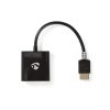 Nedis CCBW34900AT02 propojovací kabel zástrčka HDMI - zásuvka VGA + Jack 3.5mm, 0.2 m, antracit