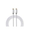 Nedis CSBP41000WT50 anténní kabel zástrčka F - zástrčka F, 5 m, bílá