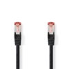 Nedis síťový kabel S/FTP CAT6, zástrčka RJ45 - zástrčka RJ45, 30 m, černá (CCGP85221BK300)