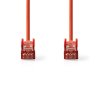 Nedis síťový kabel S/FTP CAT6, zástrčka RJ45 - zástrčka RJ45, 10 m, červená (CCGP85221RD100)