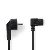 Nedis napájecí kabel zástrčka UNISCHUKO - IEC-320-C13 černý, 3 m (CEGL10020BK30)