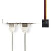 PC záslepka USB 2.0, 2x USB A, 50 cm, 1x 10pin, paralelní zapojení (CCGP74800GY05)
