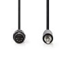Nedis kabel zástrčka DIN 5p - zástrčka Jack 3.5 mm, 2 m (CAGP20100BK20)