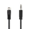Nedis kabel zástrčka DIN 5p - zástrčka Jack 3.5 mm, 2 m (CAGL20100BK20)