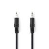 Nedis kabel zástrčka Jack 3.5 mm - zástrčka Jack 3.5 mm, 10 m, černá (CAGL22000BK100)