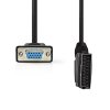 Nedis propojovací kabel zástrčka SCART - zásuvka VGA, 2 m (CVGL31550BK20)