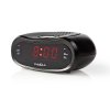 Nedis CLAR001BK radiobudík, 0.6" LED displej, FM rádio 20 předvoleb, duální budík