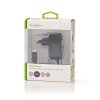 Nedis WCHAC300ABK USB napájecí adaptér 3 A s USB-C kabelem, černá