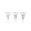 Nedis LED žárovka PAR16 GU10 4W 230lm 2700K, 3ks (LEDBGU10P163P1)