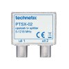 Technetix pasivní anténní rozbočovač 5-1218 MHz, 4.3 dB, 2x výstup (TN-PTSX-02B)
