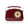 Nedis RDFM5000BN retro radiopřijímač AM / FM, hnědá
