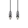 Nedis symetrický stereo audio kabel 6.35mm zástrčka - 6.35mm zástrčka, 3 m (COTH23020GY30)