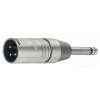 Neutrik XLR adaptér XLR 3-pin zástrčka - Jack 6.35mm zástrčka (NTR-NA2MP)
