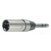 Neutrik XLR adaptér XLR 3-pin zástrčka - Jack 6.35mm zástrčka (NTR-NA3MP)