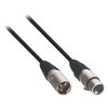 Repro Kabel XLR 3kolíkový Zástrčka - XLR 3kolíkový Zásuvka 3.00 m Černá