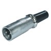 Valueline konektor XLR 3-pin zástrčka přímá se svorníkem, stříbrná (XLR-3MCL)