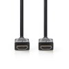 Nedis High Speed HDMI kabel s ethernetem, 4K až 18 GB/s, zástrčka HDMI - zástrčka HDMI, 40 m, černá (CVGT34620BK400)