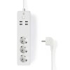 Nedis SmartLife chytrá prodlužovací lišta, 3x Schuko, 4x USB, 16 A (WIFIP310FWT)