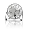 Nedis FNDK1CR10 stolní mini USB ventilátor 10 cm s kovovým tělem, chrom