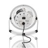 Nedis FNDK1WT10 stolní mini USB ventilátor 10 cm s kovovým tělem, bílý