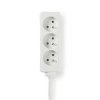 Nedis EXSO330E1WT prodlužovací kabel 3 m, 3 zásuvky, bílá