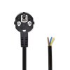 Napájecí flexo kabel UNISCHUKO 3 x 0.75 mm černý, 1.8 m (PCPE18BK)