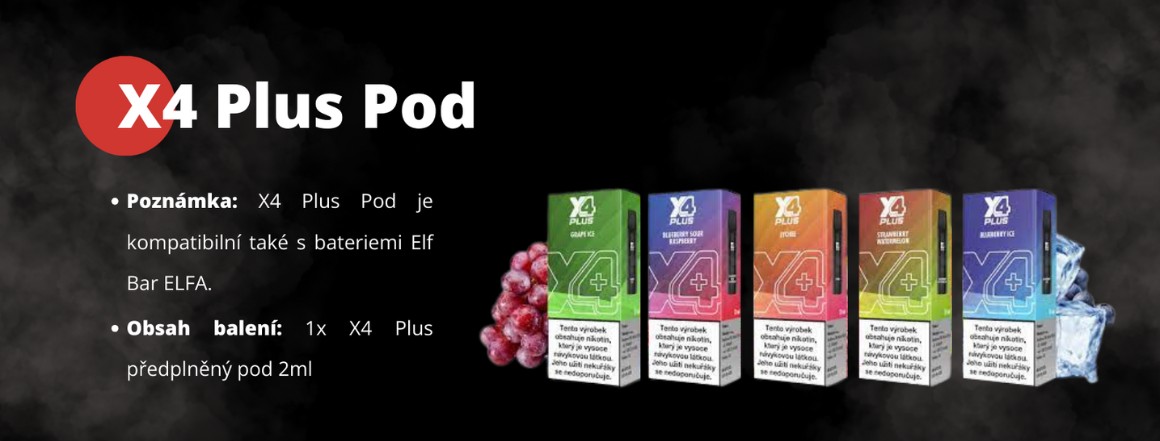 Pod Cartridge X4 plus