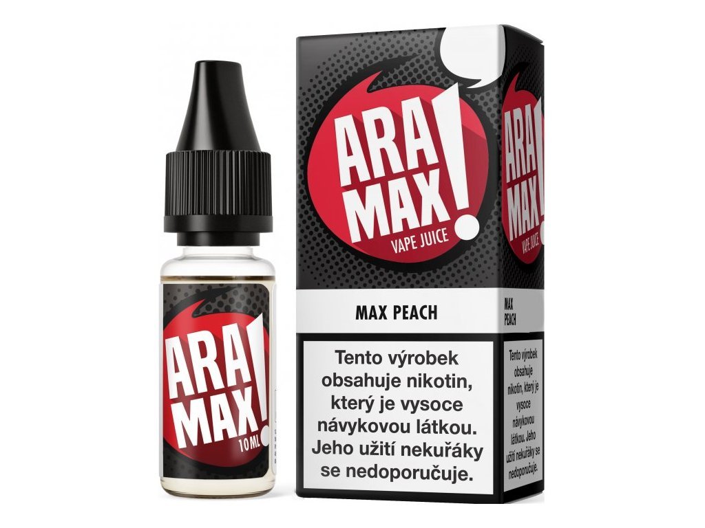 Eliquid-ARAMAX-Peach-10-ml-E-liquid-Náplň-do-e-cigarety