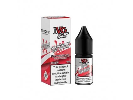 27933 e liquid ivg salt strawberry jam yoghurt 10ml 1