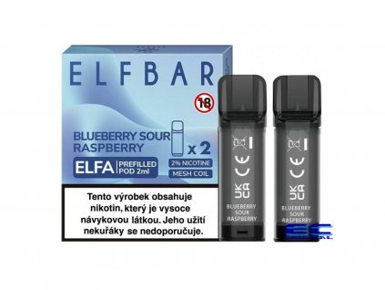 42333 elf bar elfa pods cartridge 2pack blueberry sour raspberry 20mg