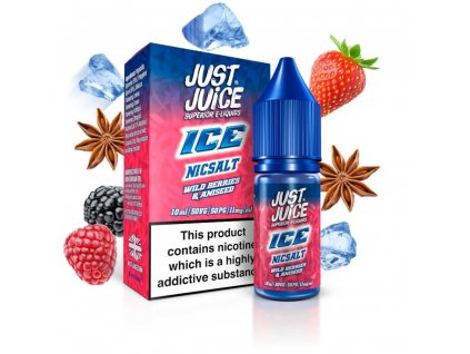 liquid just juice salt ice wild berries aniseed 10ml