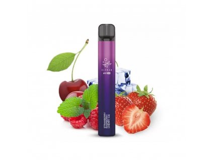 Elf Bar 600 V2 elektronická cigareta Strawberry Raspberry Cherry Ice 20 mg