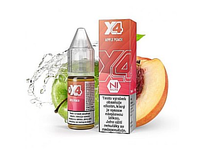 Náplň X4 Bar Juice - Apple Peach Salt 20 mg/ml