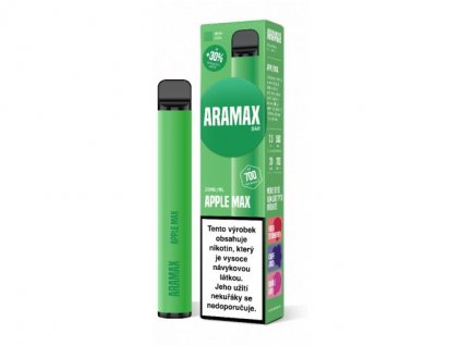 39464 jednorazova e cigareta aramax a700 apple max 20mg