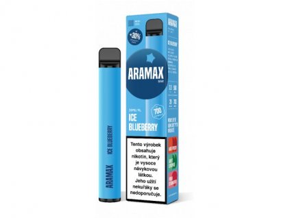 39482 jednorazova e cigareta aramax a700 ice blueberry 20mg