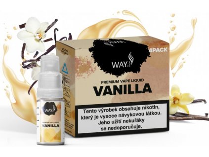 liquid way to vape 4pack vanilla 4x10ml 6mg