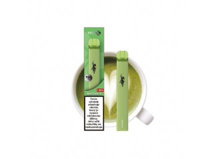 venix matcha x jednorazova e cigareta s prichuti matcha 16 mg ml