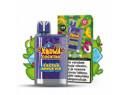 kurwa cocktail jednorazova e cigareta 20 mg ml cactus apple ice