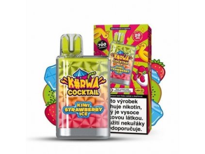 kurwa cocktail jednorazova e cigareta 20 mg ml kiwi strawberry ice