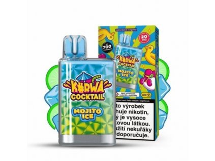 kurwa cocktail jednorazova e cigareta 20 mg ml mojito ice