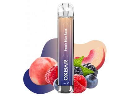 oxva oxbar c800 elektronicka cigareta peach blue razz 16mg