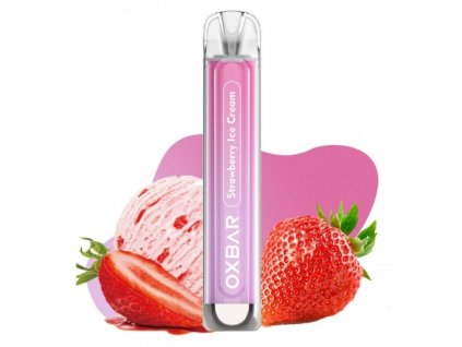oxva oxbar c800 elektronicka cigareta strawberry ice cream 16mg