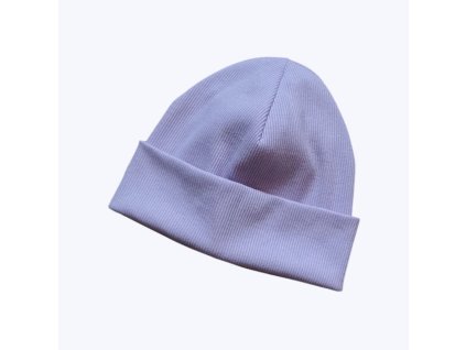 Dívčí žebrovaná čepice LILA